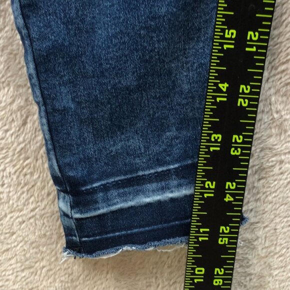 Justice Women's Jeans Size12 or 30x25 Measured Plus Mid Rise Bue Denim Skinny - Picture 3 of 14